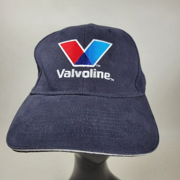 Valvoline Strapback Hat Trucker Cap TSMGI Navy Blue Embroidered Logo - Picture 1 of 7